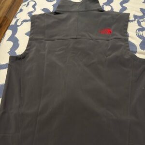 The North Face Charcoal Jacket with Red Accents